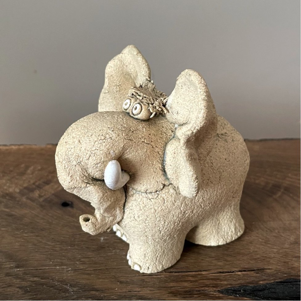 funny ceramic elephant figurine decor