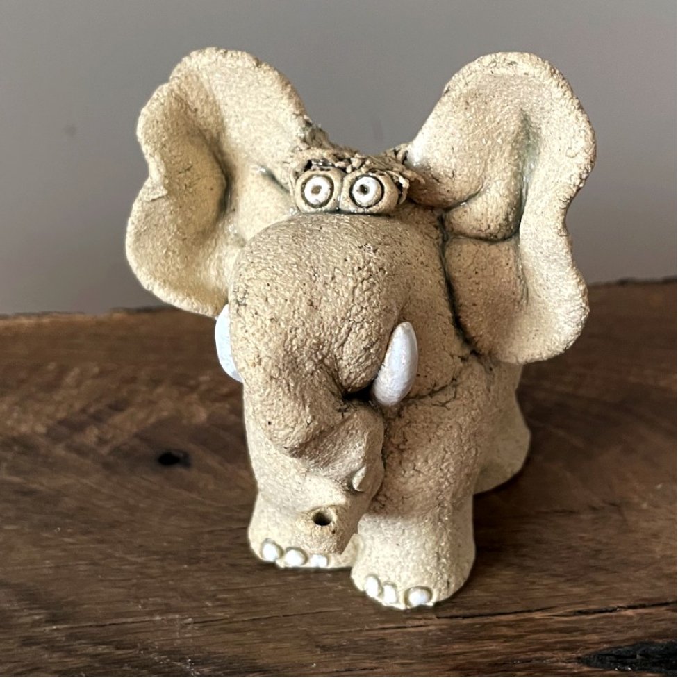 artistic ceramic animal sculpture elephant