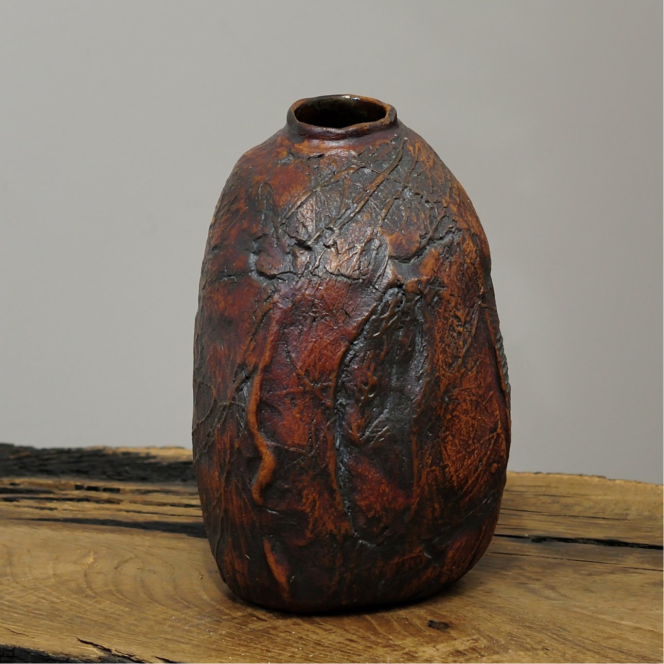 artist-signed ceramic vase from Ukraine