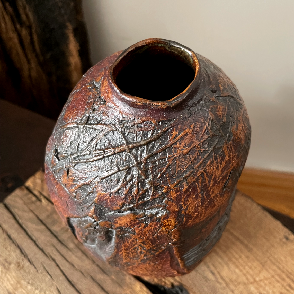Handbuilt Wabi-Sabi Ceramic Vase - Image 6