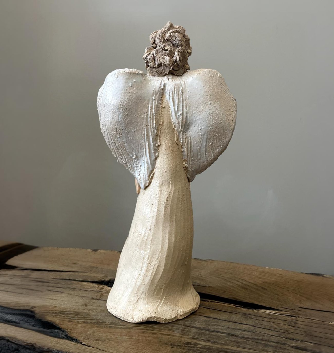 White Angel - Handmade Ceramic Sculpture - Image 6