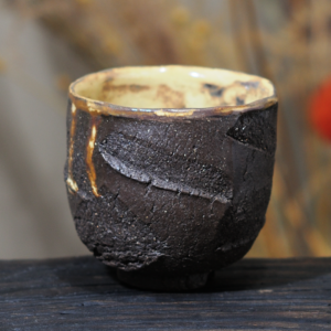 Black Clay Kurinuki Coffee Tumbler – DEPTH – 300ml
