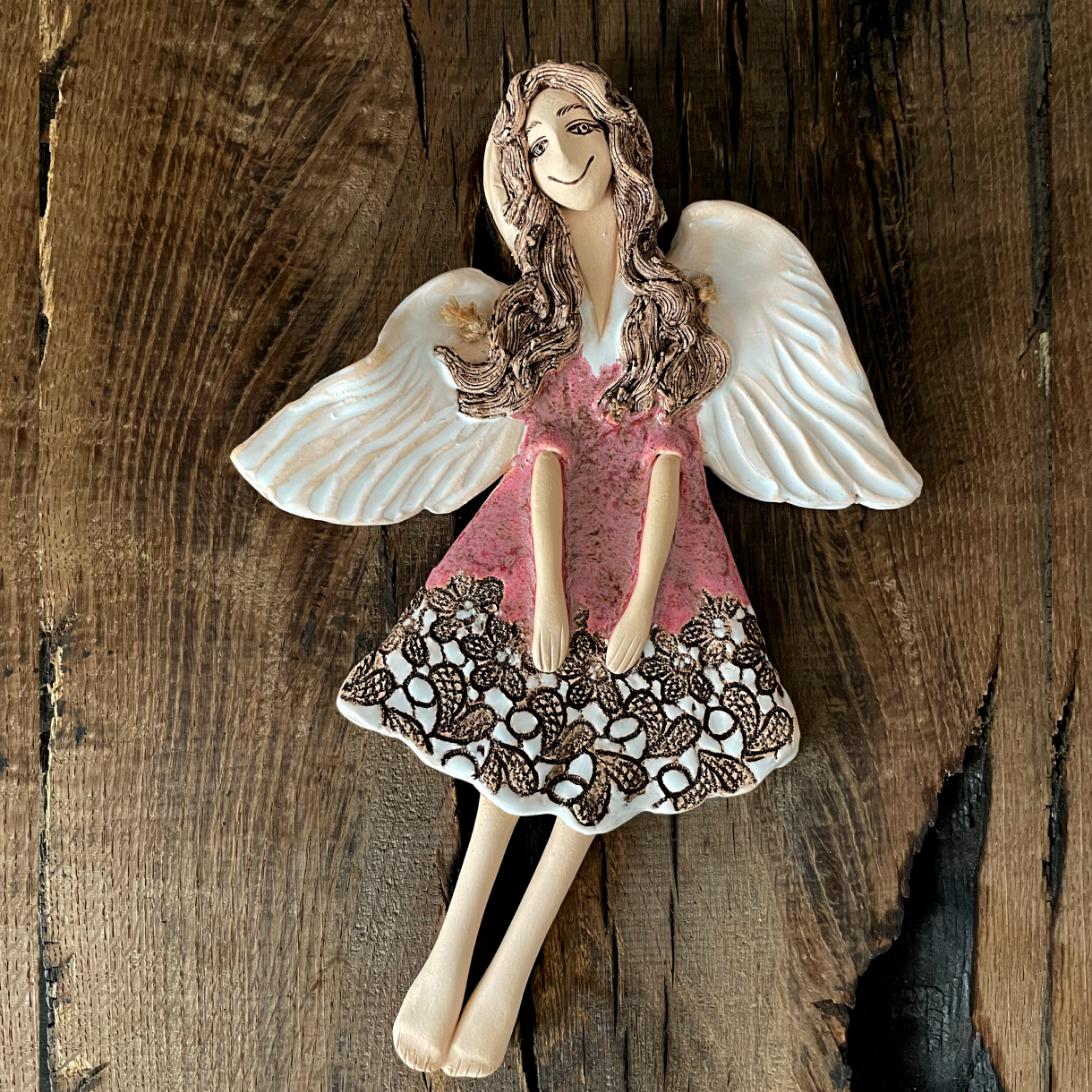 unique handmade ceramic angel