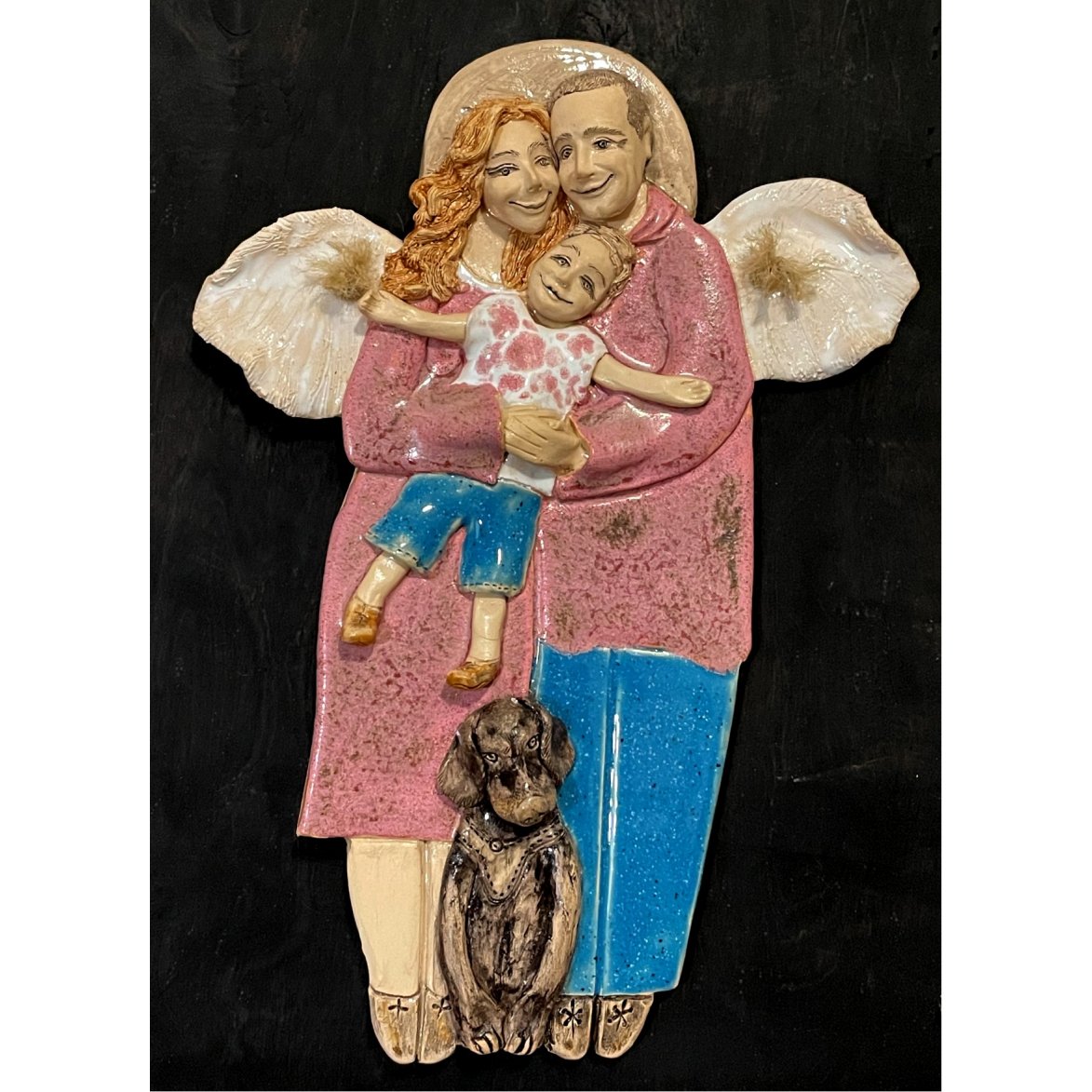 Family Angel Wall Sculpture – Wings of Love - Image 10
