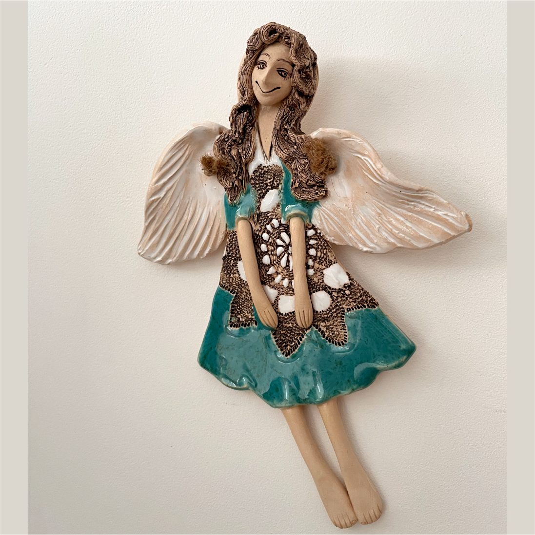 unique handmade ceramic angel