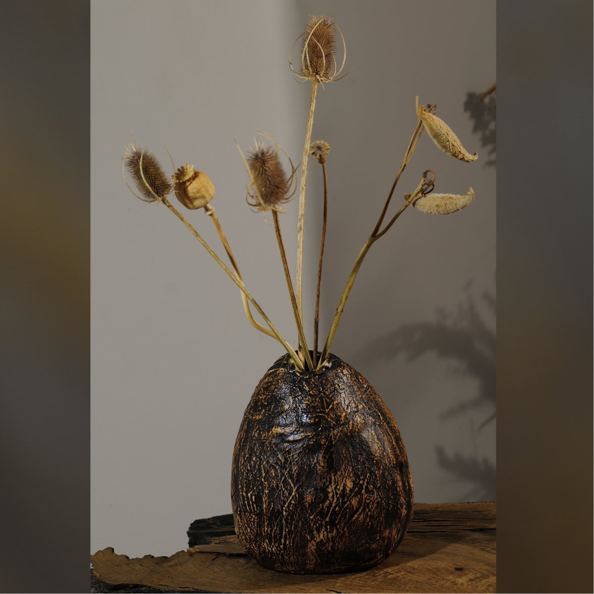 ceramic art object for rustic interior