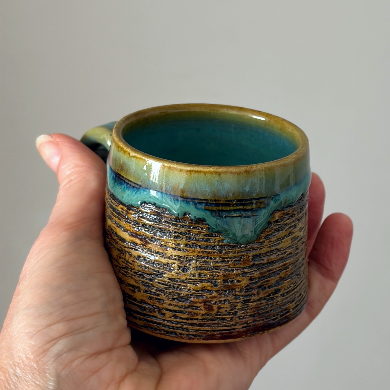Green Ceramic Espresso Cup, 100ml - Image 2