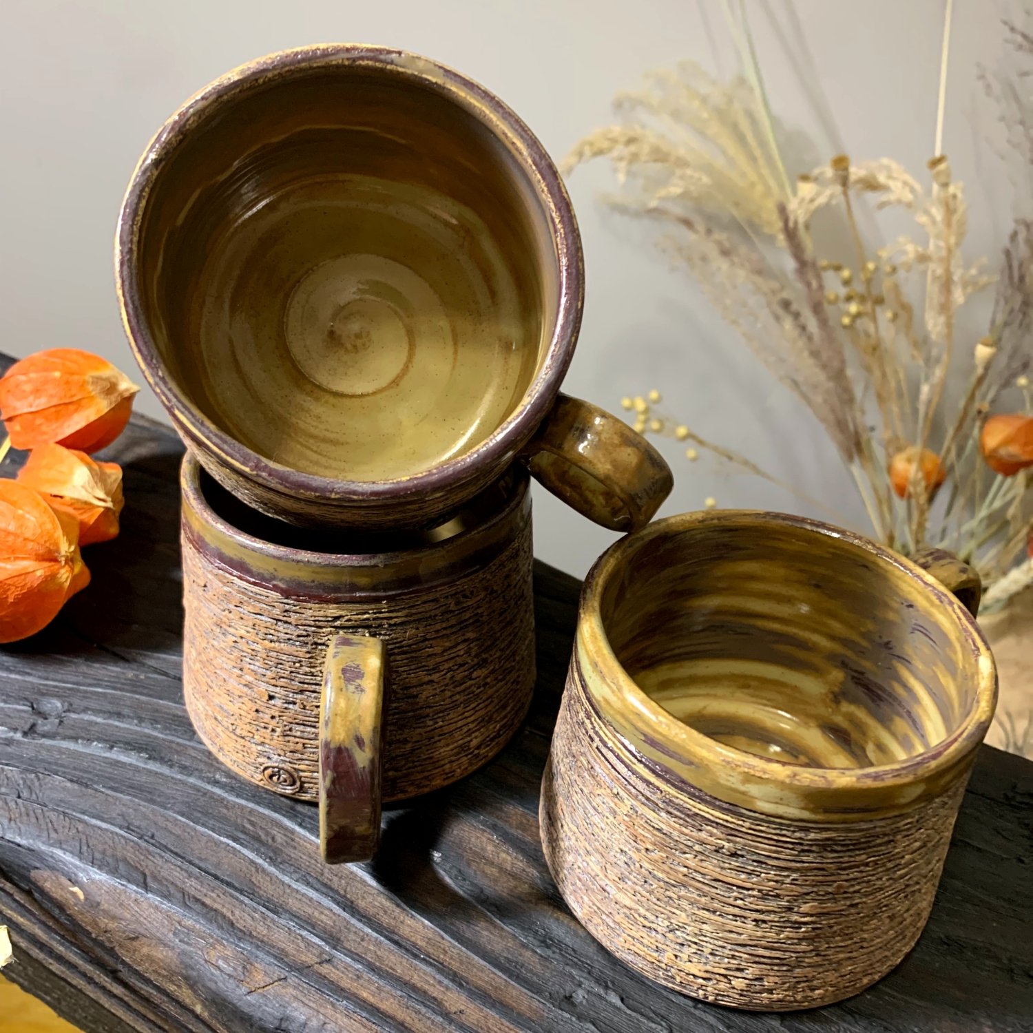 Handcrafted Textured Ceramic Cup - DREVO - 250ml - Image 5