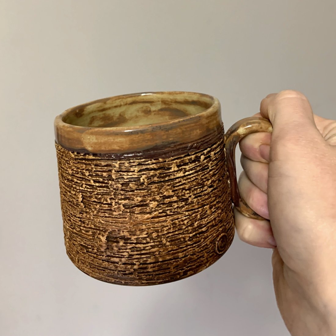 Handcrafted Textured Ceramic Cup - DREVO - 250ml - Image 2
