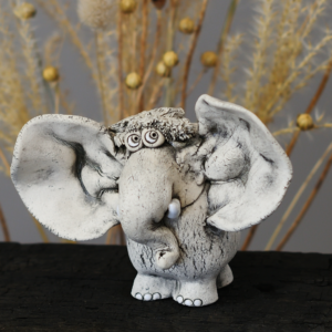 handmade ceramic elephant sculpture quirky elephant