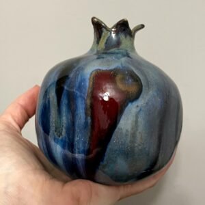 Handmade ceramic pomegranate decorative vase