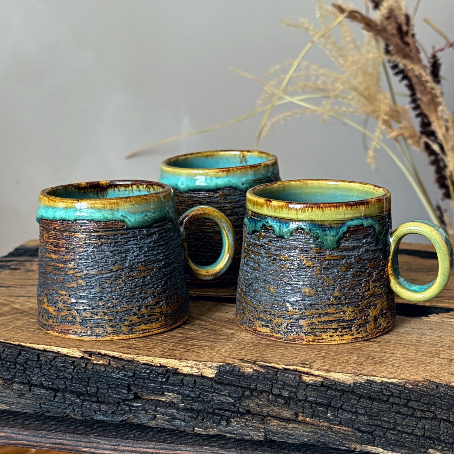 Rustic Handmade Pottery Mug - 150 ml - Image 5