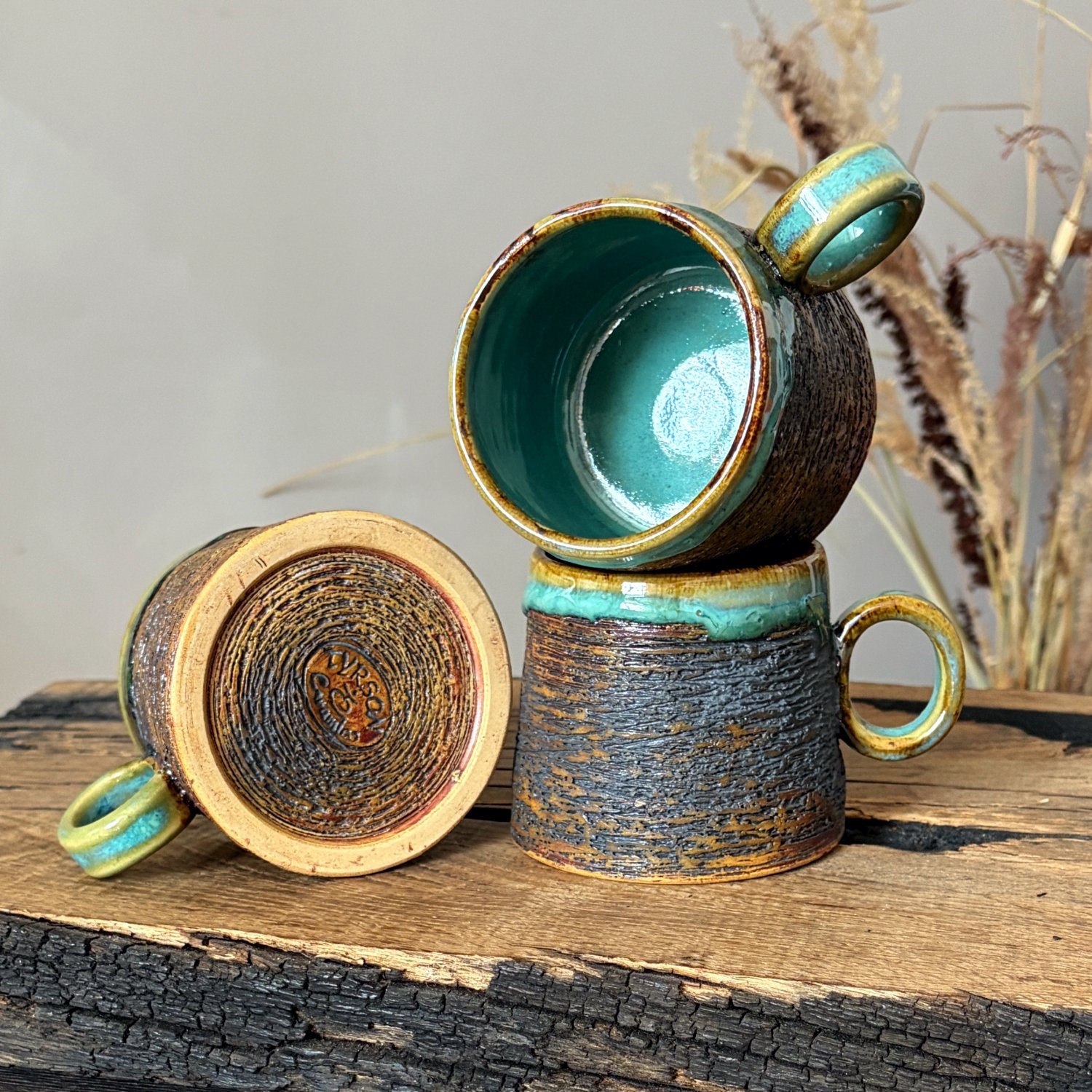 Rustic Handmade Pottery Mug - 150 ml - Image 4