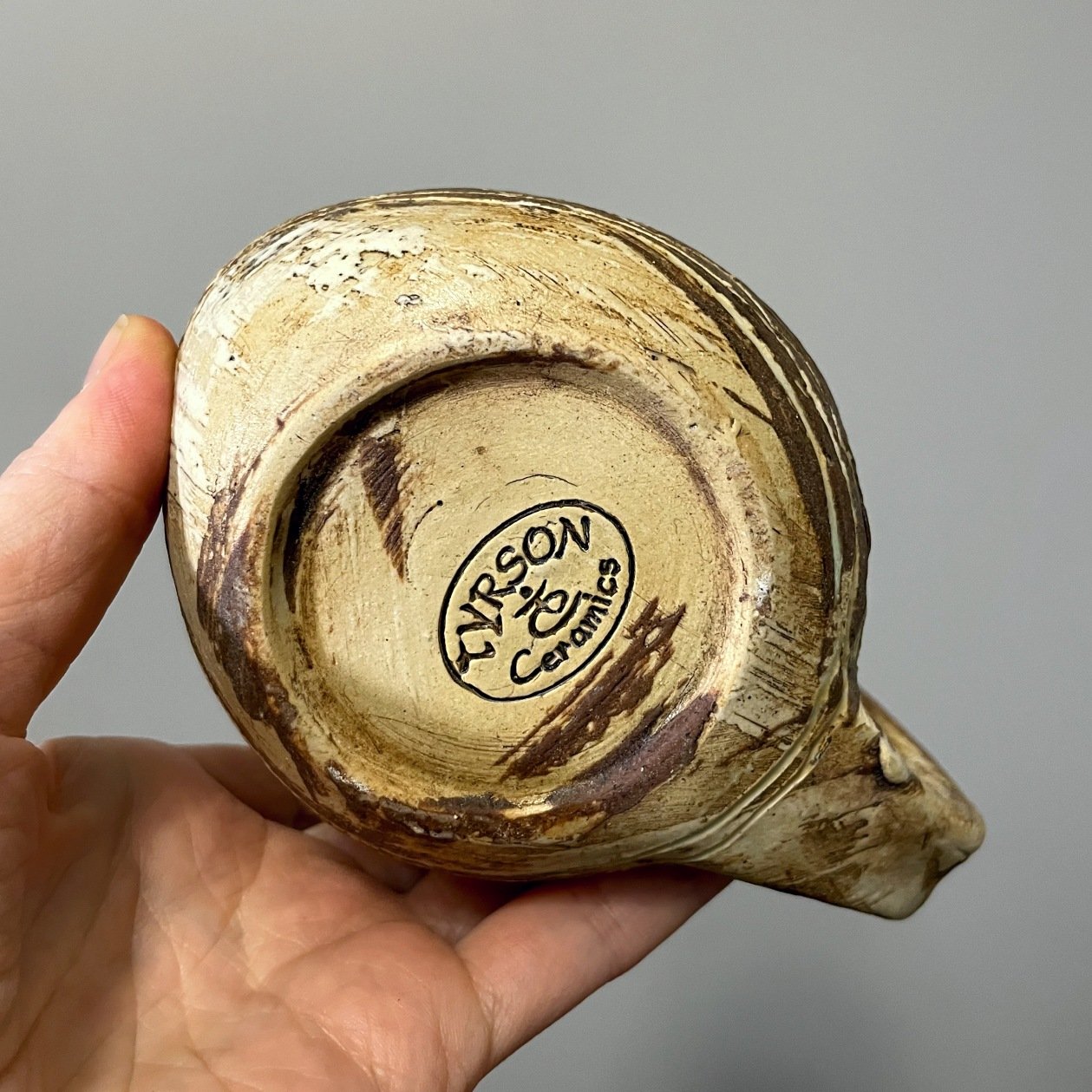 Handmade Designer Pottery Mug – SOFT EARTH – 400 ml - Image 7
