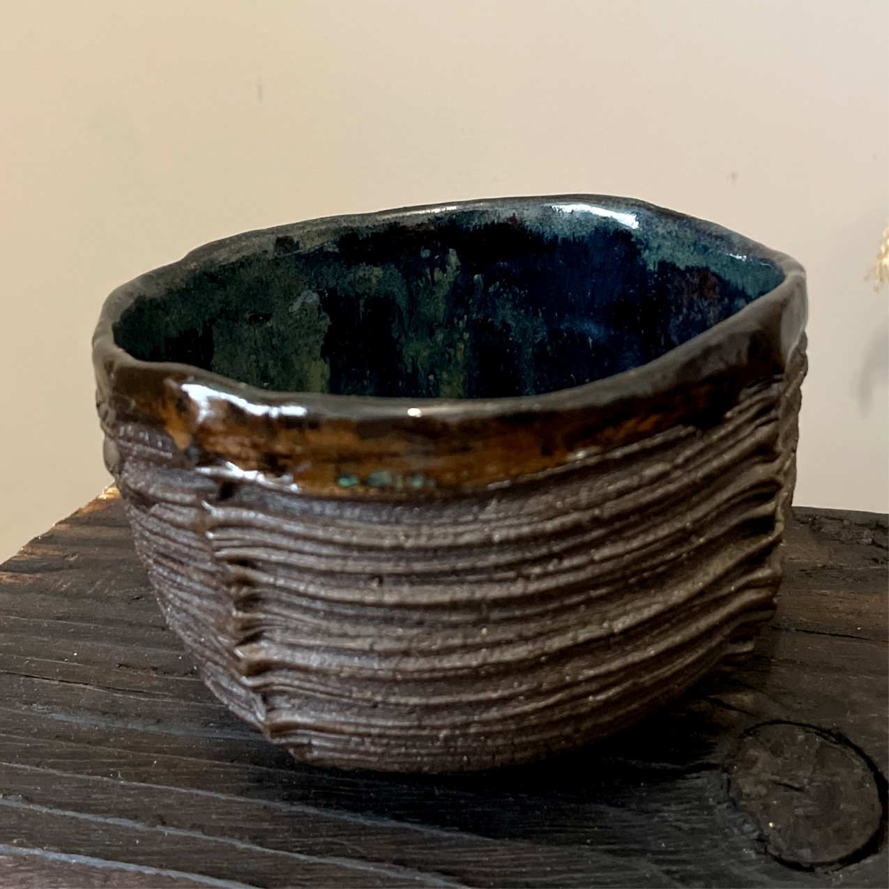 handmade ceramic matcha chawan dune series