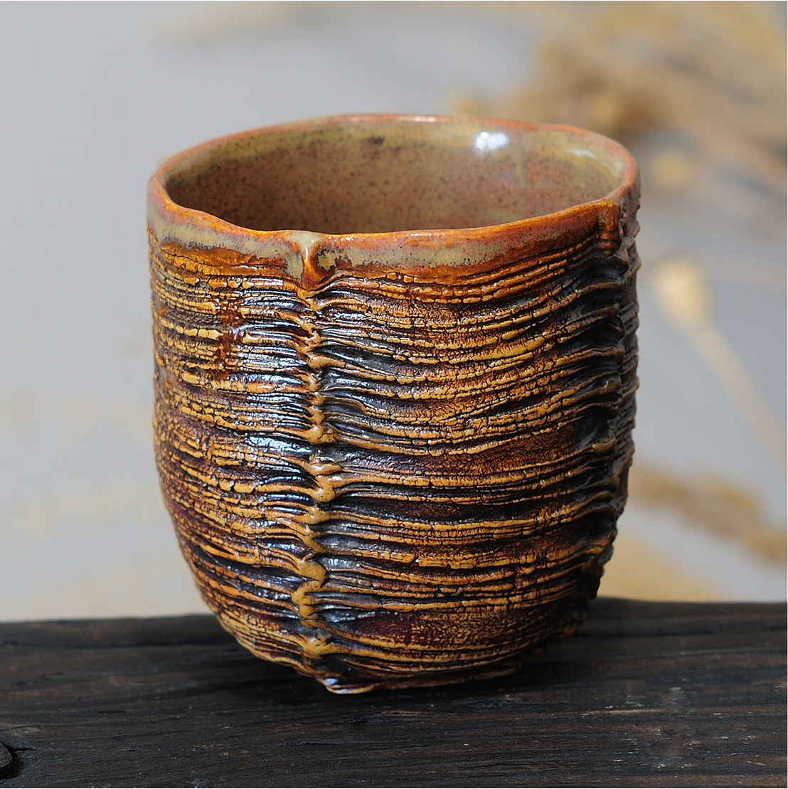 ceramic tumbler yunomi cup dune series 300ml