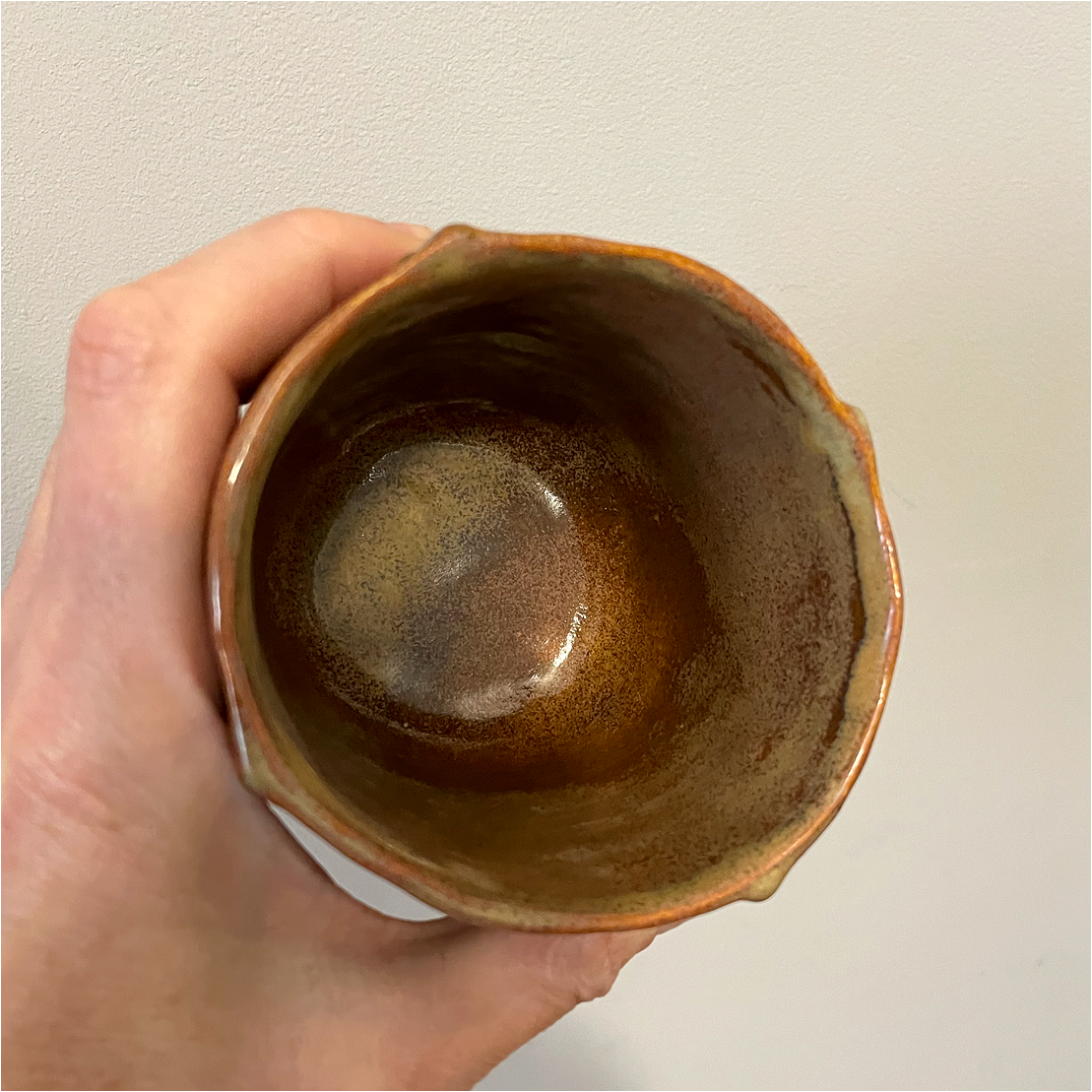 handleless ceramic cup for coffee tea matcha