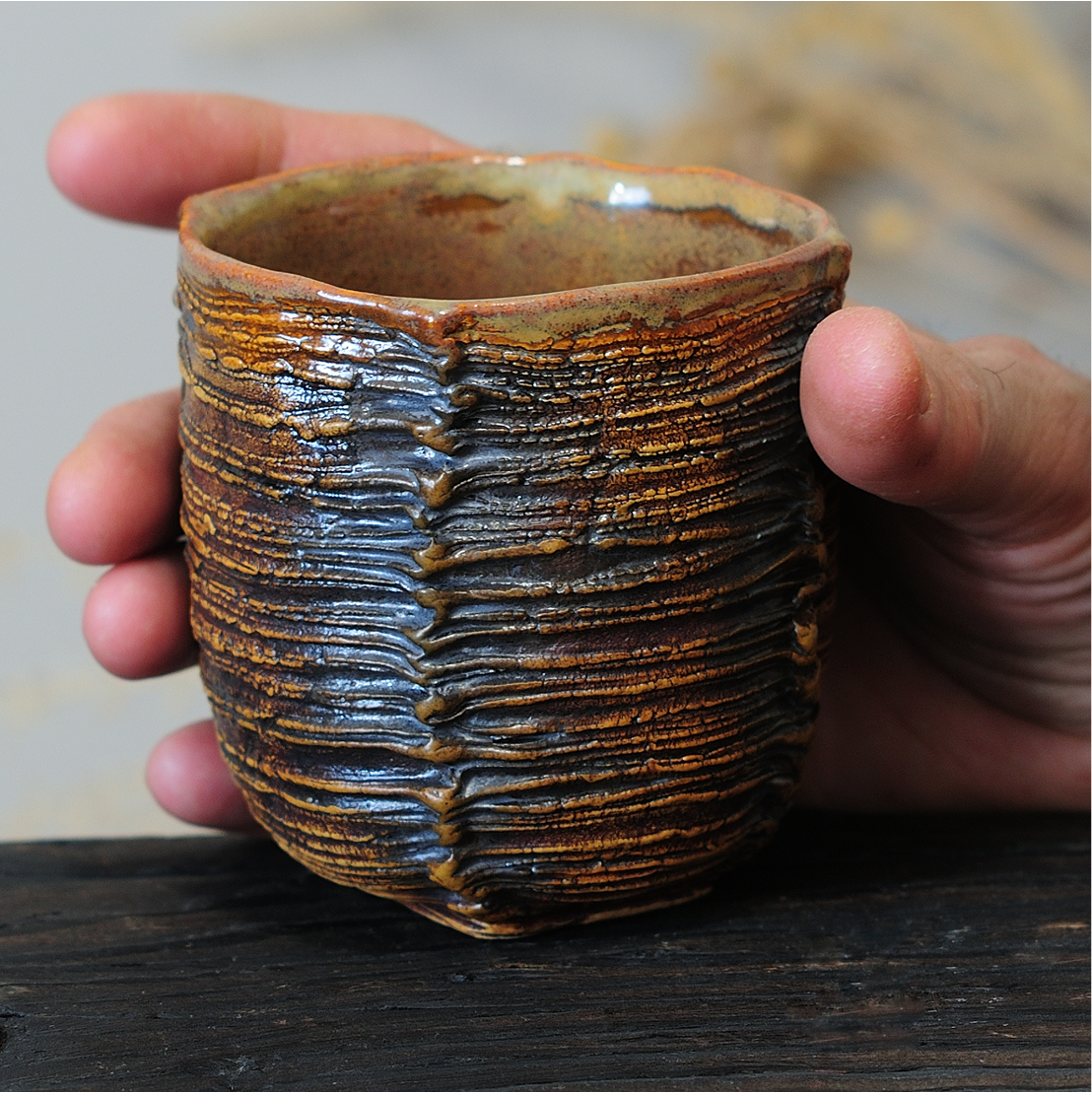 yunomi cup handbuilt ceramic stoneware