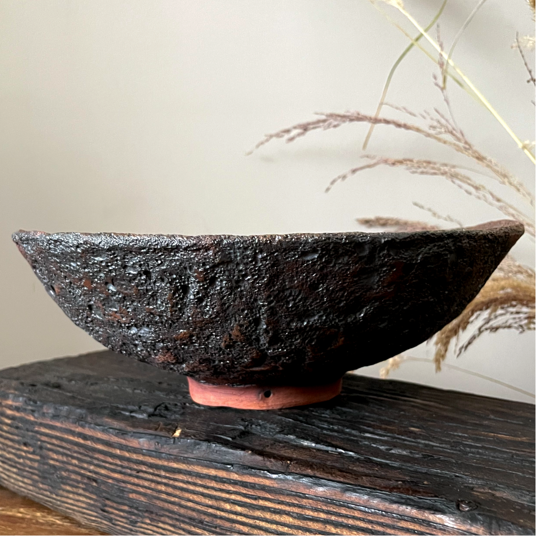 Large Handmade Ceramic Platter – Green Glaze – 27cm - Image 9