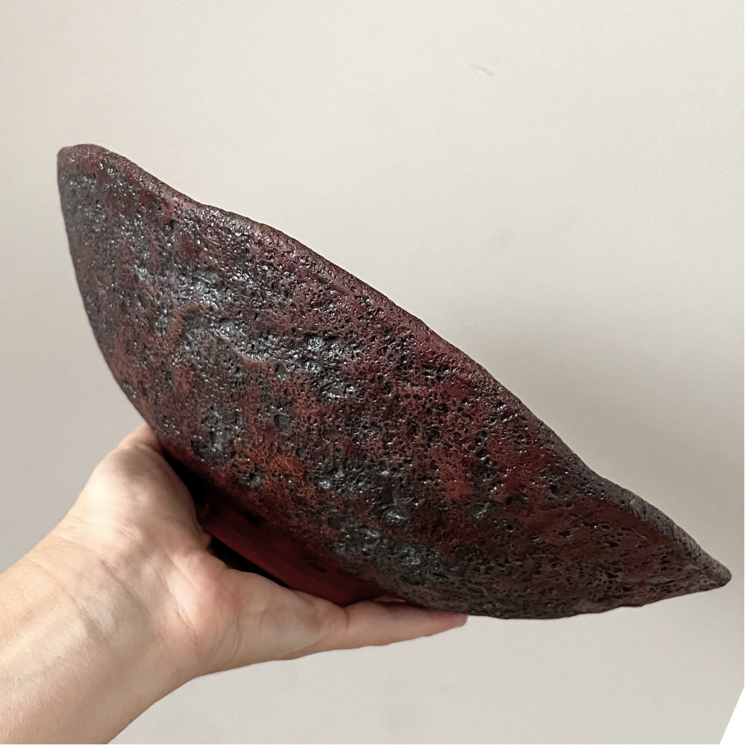 Large Handmade Ceramic Platter – Green Glaze – 27cm - Image 8