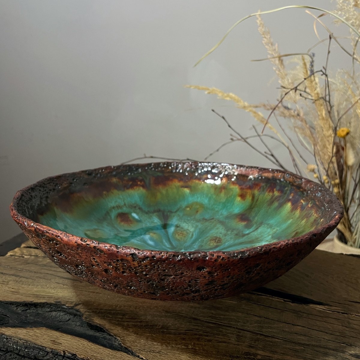 Large ceramic bowl for fruit and home décor