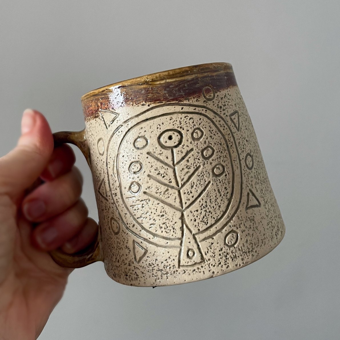 pottery mug ethno series ceramic mug
