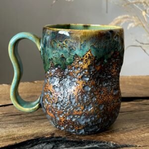 Side view of ceramic coffee mug from the LAVA collection