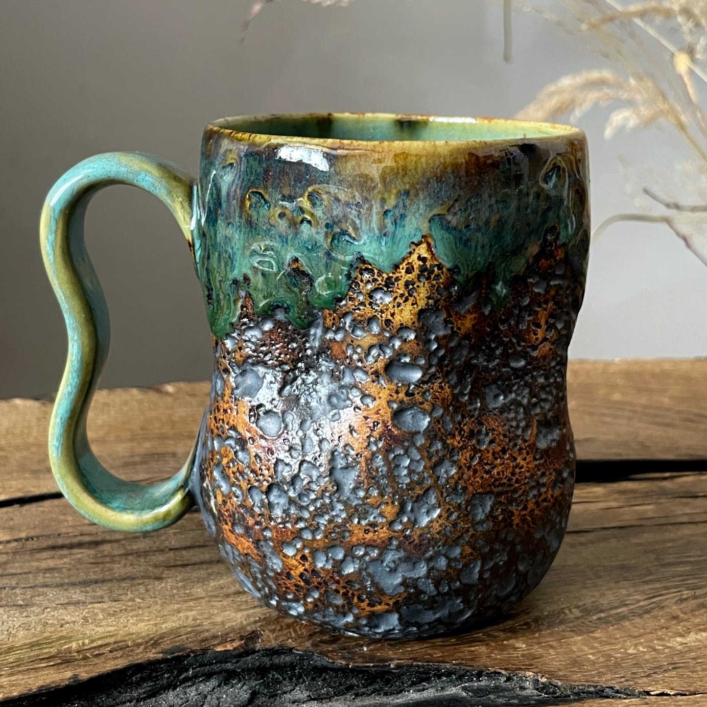 Side view of ceramic coffee mug from the LAVA collection